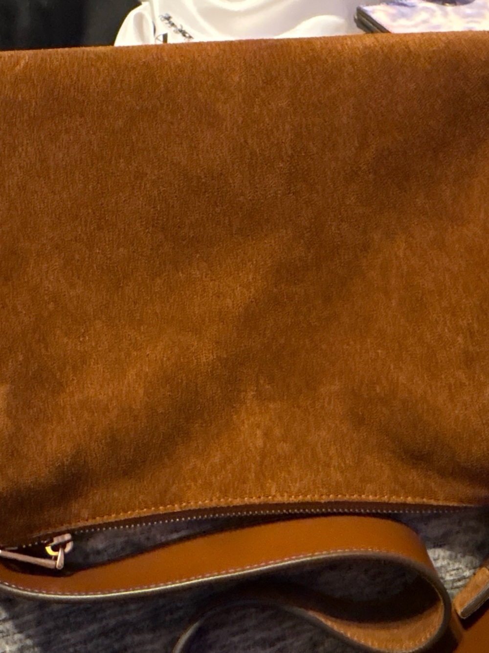Coach Lola Shoulder Bag in Warm Brown Suede - Picture 4 of 5